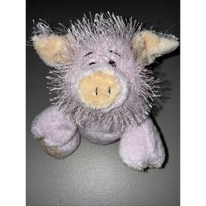 Ganz Webkinz Pig Plush Stuffed Animal No Code Pink Vintage 1990s‎
